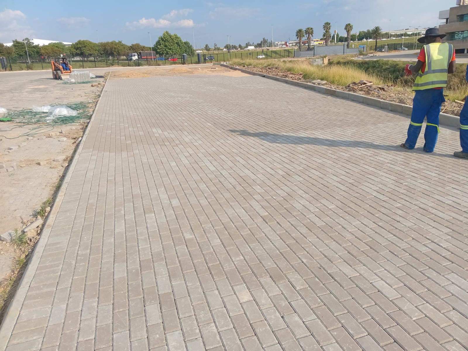 Completed paving project